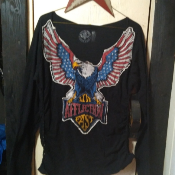 2 Affliction Tops (women's) - Picture 4 of 9
